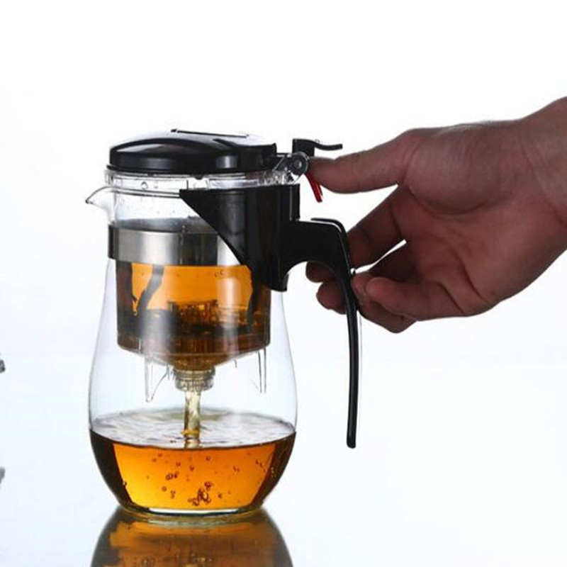 Heat Resistant Glass Teapot Chinese Set Puer Kettle Coffee Maker Convenient Office Pot With filter