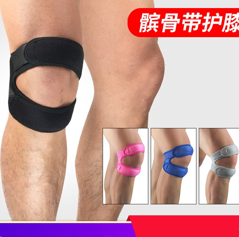 ¡Novedad! Rodillera presurizada de 1 uds, rodillera con vendaje de soporte, rodillera elástica con agujero en la rodilla, rodillera de seguridad