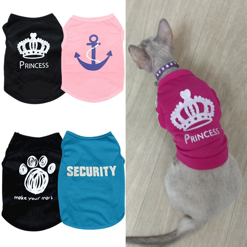 Sommer Pet Kleidung Solid Print Welpen Katze Weste für Katzen Kühlen Atmungs Kätzchen Pyjamas Sphynx Persische Kleidung ropa para gatos