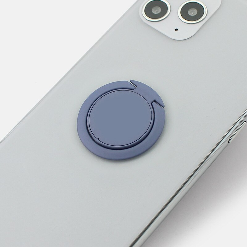 Soporte de Metal para teléfono móvil, accesorio de lujo muy fino, Universal, magnético, anillo de dedo: A42-Gray