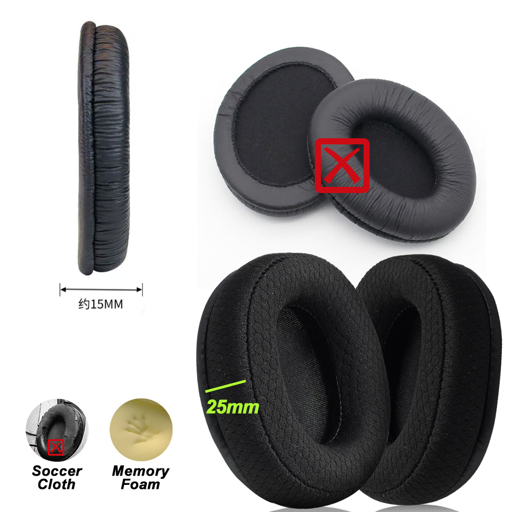 Øretelefonpuder til sennheiser  hd457 hd447 hd497 hd202 hd203 hd212 hd65 tv udskiftelige ørepuder hovedtelefoner ørekopper memory