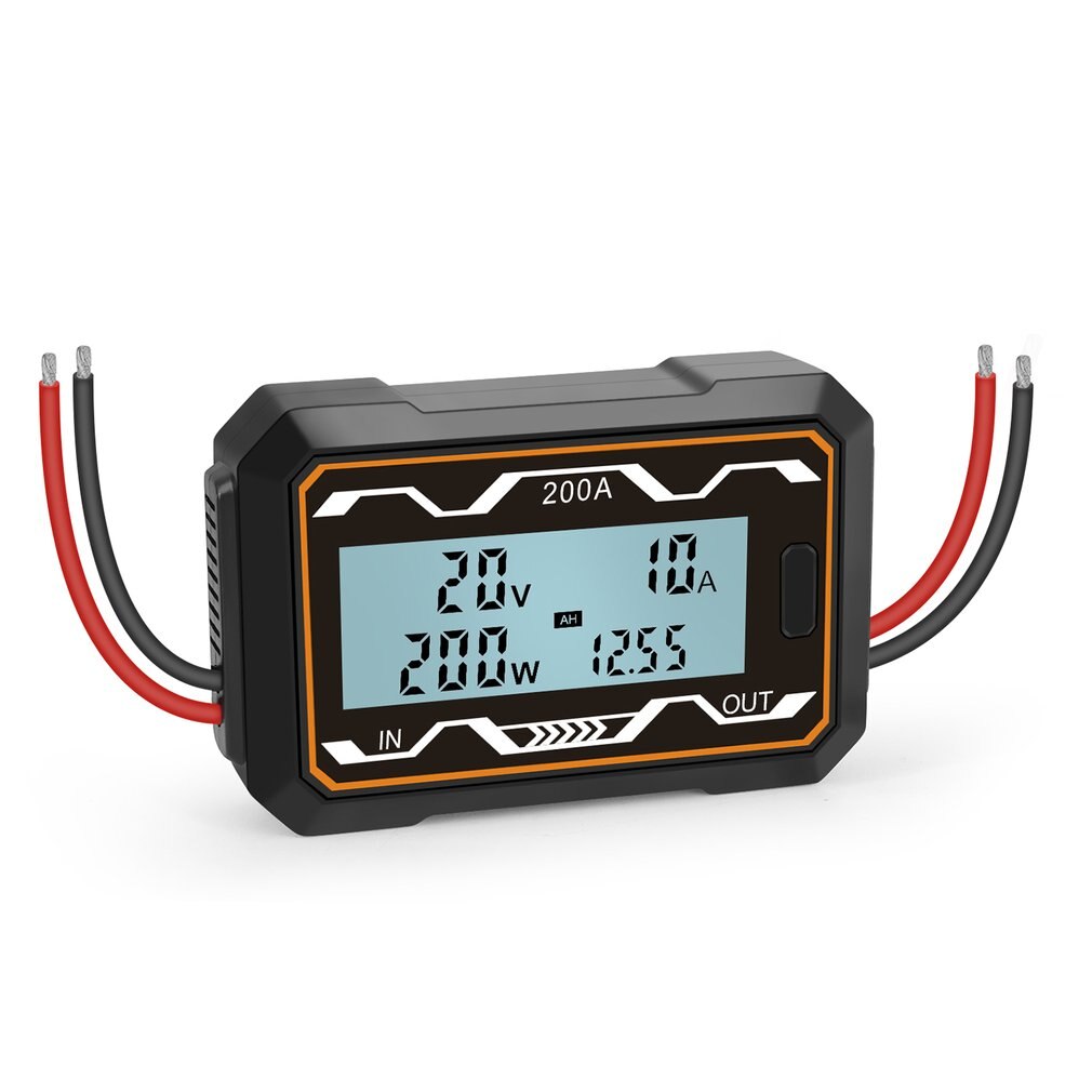 Watt Meter 100A/200A High Precision RC Watt Meter Power Analyzer Battery Voltage Amp Meter DC Power Meter Voltmeter