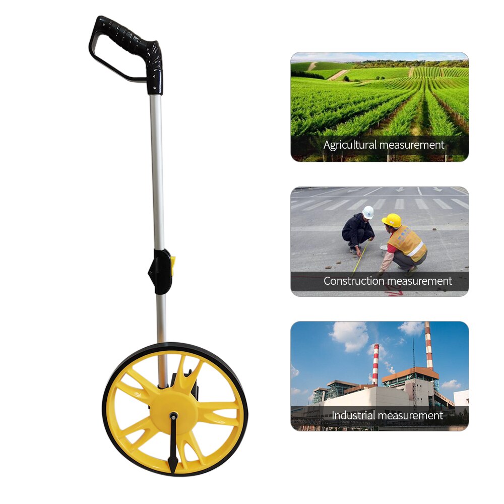Walking rangefinder Collapsible Mechanical Distance Measuring Wheel Handheld Wheel Range Finder Distance Measuring Tool Machine