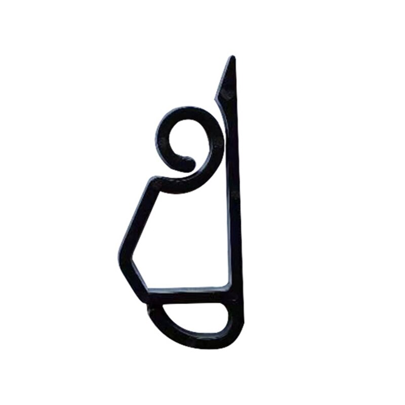 100 Stuks Zwart Plastic Haak Gutter Zware Clips Haken Licht Draad Klem Kerst Outdoor Beveiligen Lichten String Licht Haak: Default Title