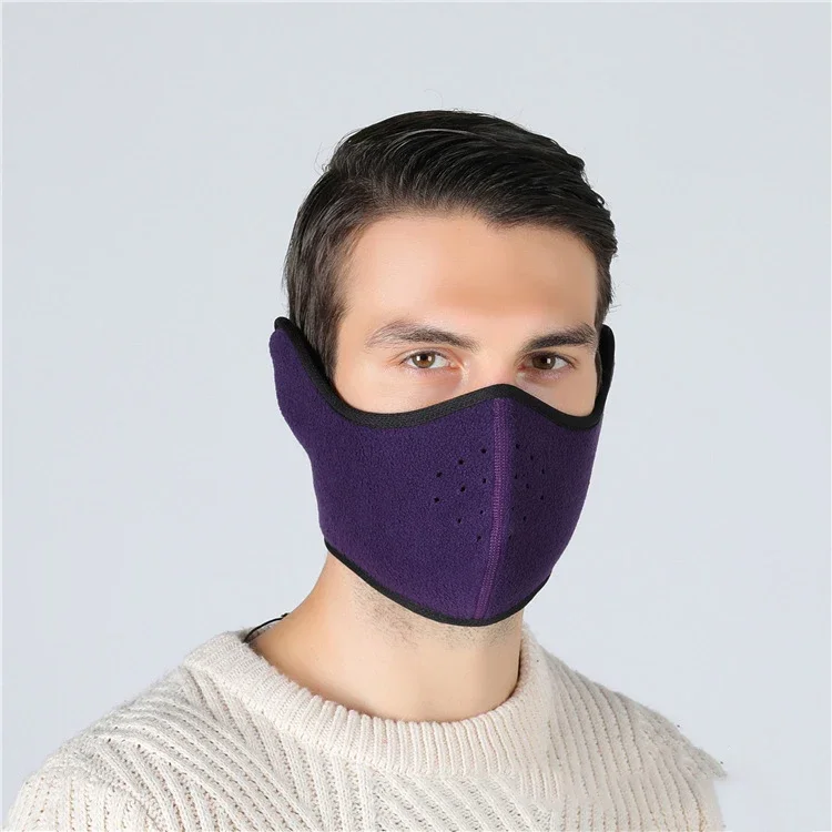 Winter Outdoor Ski Rijden Masker Oorwarmers Mondmoffen Nekwarmer Winddicht Herbruikbaar Rijden Snowboarden Skiën Sportmaskers: WHITE