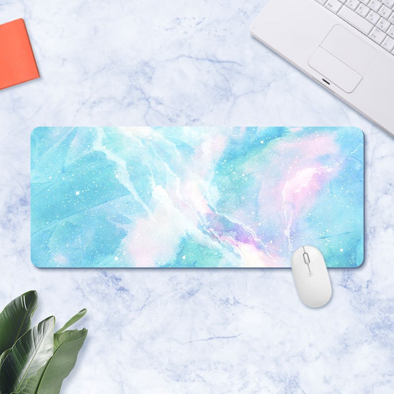 Grand tapis de bureau en marbre tapis de souris Gamer kawaii tapis de bureau clavier d'ordinateur Table décoration couverture tapis souris tapis de souris: 22