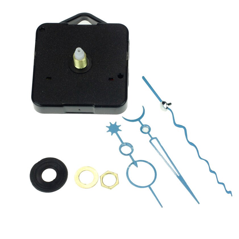 Zero Blue Quartz Wall Clock Movement Mechanism Hands DIY Repair Replacement