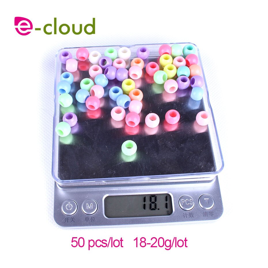 200pcs/bag Kids Crochet Box Braids Beautiful Hair Beads for Dreadlock Braiding Hair Extensions Hair Cuff Clip for Child