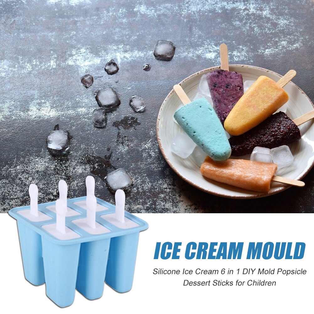 Silicone Ice Cream Mold Popsicle DIY Homemade Dessert Freezer Fruit Juice Kids Food Grade Lolly Mould DIY Ice Cream Maker