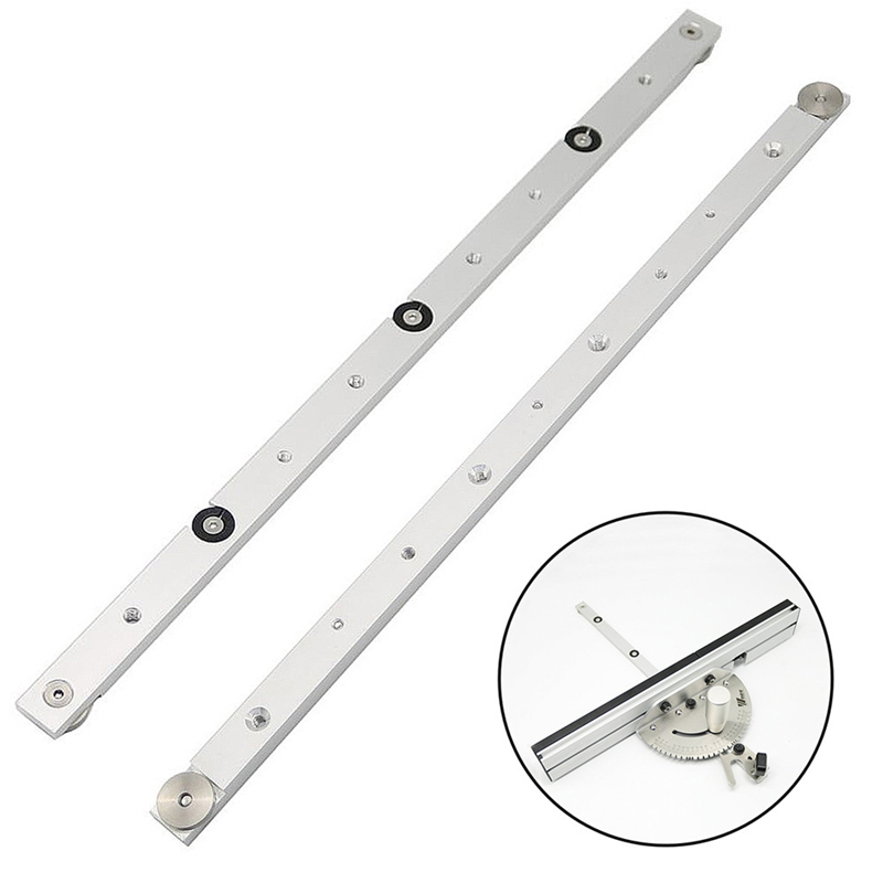 450mm Aluminum Alloy Rail Miter Bar Slider Table Saw Gauge Rod Miter Gauge Woodworking Tool