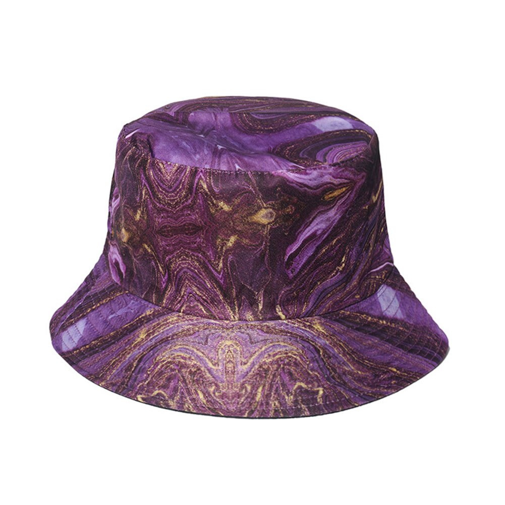 Sun Protection Unisex Boonie Hat Soft Bucket Cap Reversible Double-Side-Wear for Travel Safari Folding Full Print FS99: E