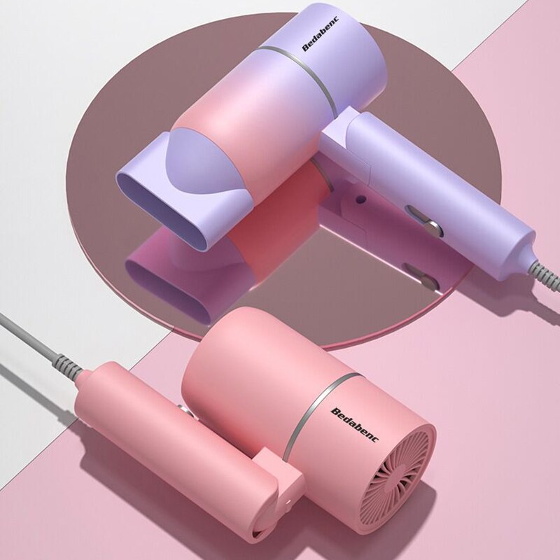 Vouwen Haardroger 220V Met Draagtas Air Anion Haarverzorging Voor Thuis Mini Reizen Föhn Blow Droger draagbare