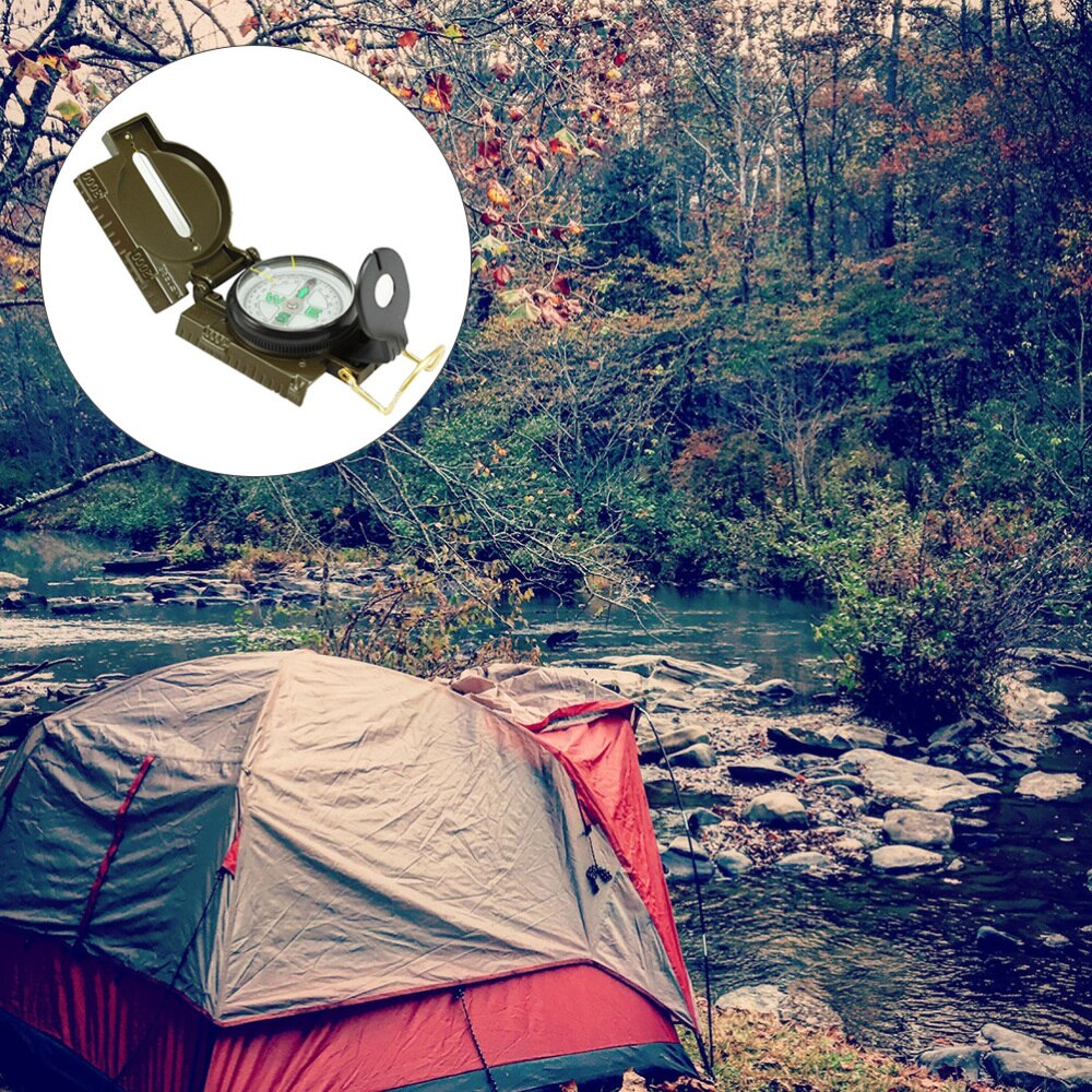 1Pc Navigatie Kaart Outdoor Kompas Oriëntatie Tool Engels Kompas Outdoor Kaart Voor Wandelen Camp Travel