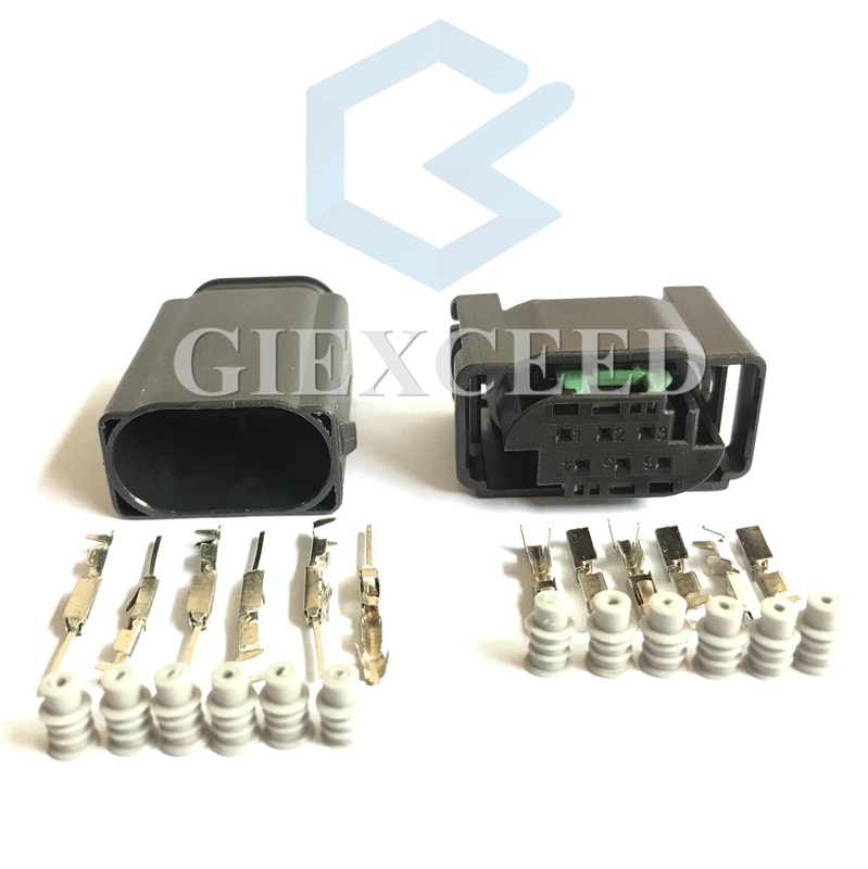 Conector de 6 pines 1-967616-1 7M0 973 119 hembra macho del Pedal del acelerador para BENZ BMW, conector del Sensor de la válvula de acelerador