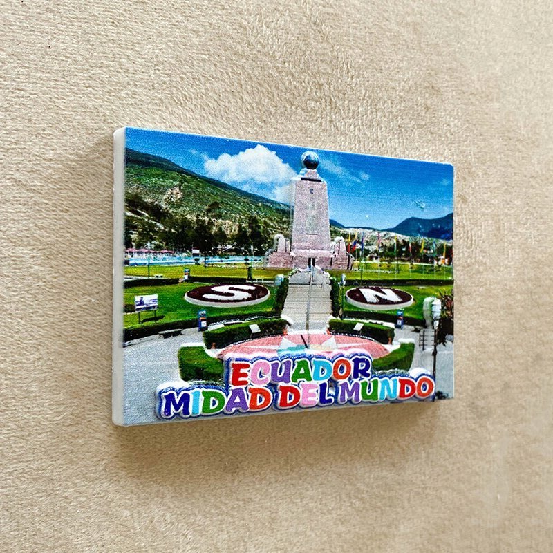 Ecuador travel souvenirs Home Decor Items Collection Crafts Equator Monument, scenery 3D stereo refrigerator magnet