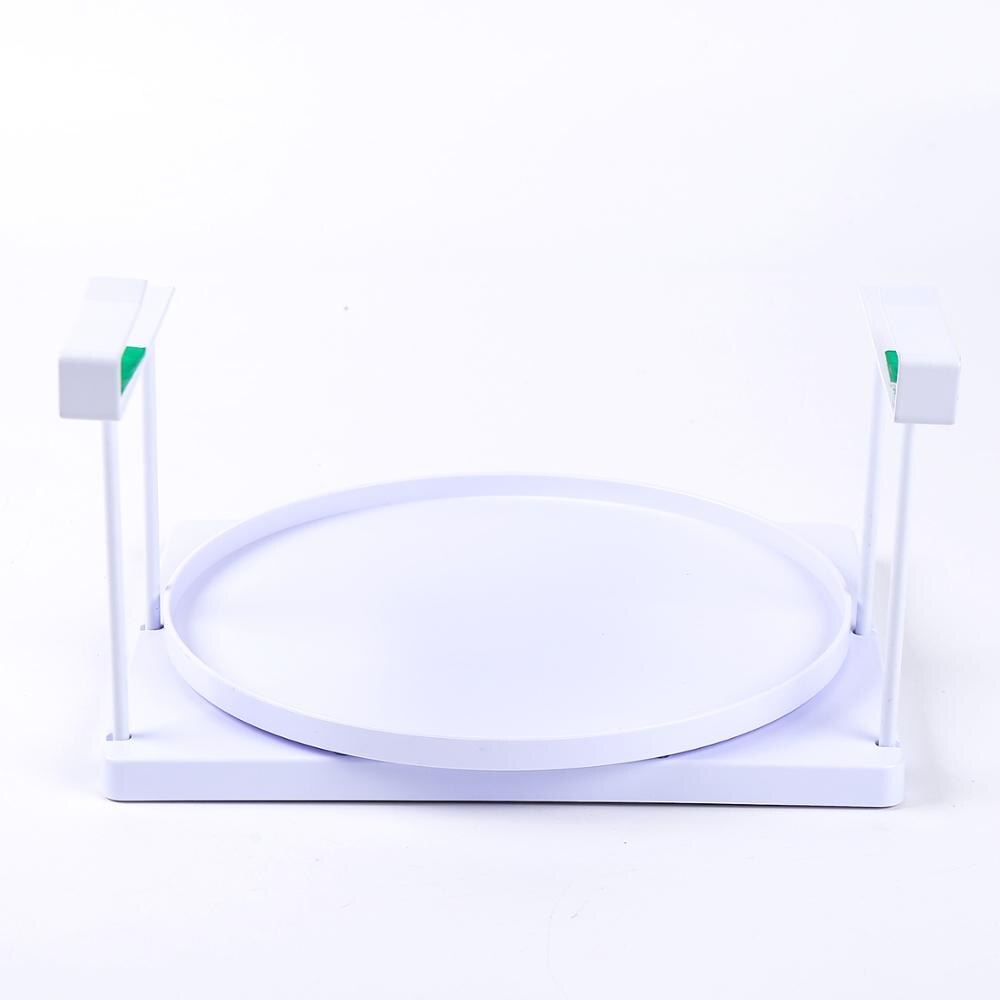 Kitchen Tray Cabinet Organizer Rotatable and Drawable Storage Tray SHELF GO ROUND a Good Helper in Your Pantry Of Kitchen: White