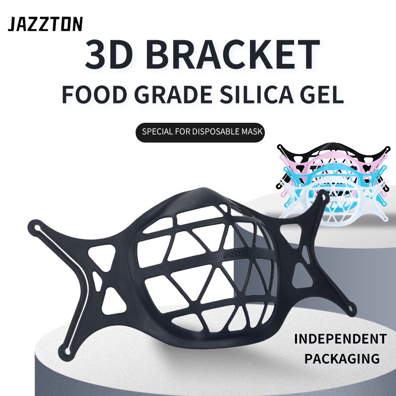 1PC Maske Halfter 3D Silikon Mund Maske Unterstützung Atmen Unterstützen Maske Innere Kissen Halterung Faltbare Maske Halfter Atmungsaktive Ventil