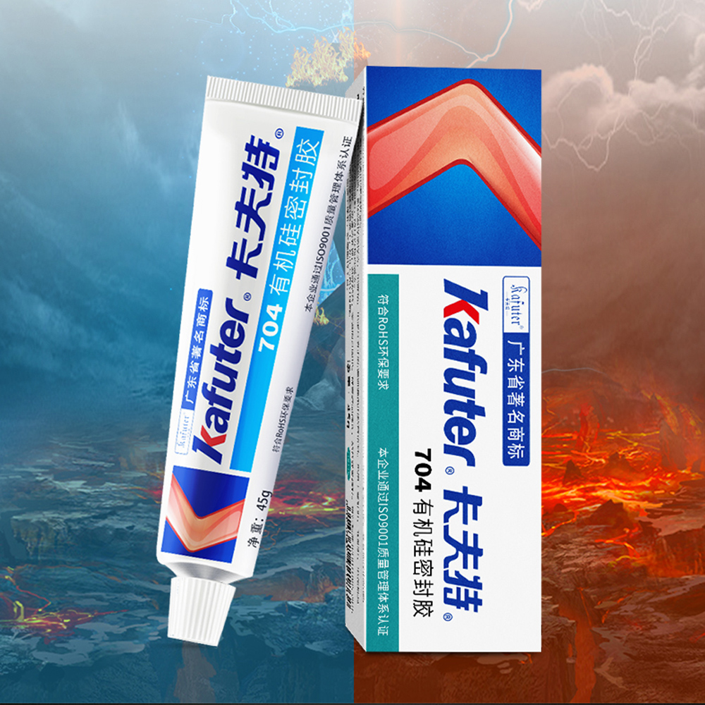 Silicone Rubber K-704 White Fixed Silicone Rubber Sealant Components RTV Silicone CPU Cooling Gel Electronic Silicone