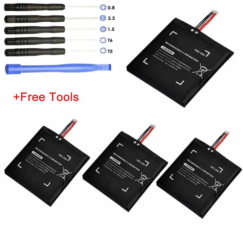 4Pcs HAC-003 Vervangende Batterij Kits Voor Nintendo Switch Game Console Interne Batterij 3.7V 4310Mah Oplaadbare Batterij