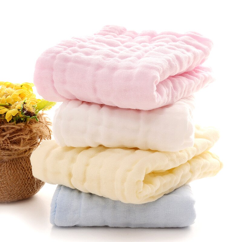 25*45Cm 100% Gaas Katoenen Baby Zakdoek Vierkante Handdoek Mousseline Katoen Baby Gezicht Handdoek Veeg Doek Sussen Handdoek