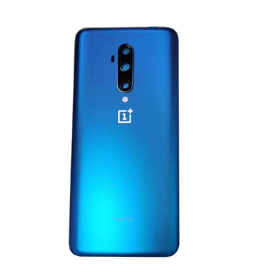 Originale Della Copertura Posteriore di Vetro Oneplus7 7 T pro Coperchio Della Batteria di Un Più di 7 T Posteriore del Portello Della Cassa Oneplus 7 T copertura posteriore con Obiettivo Della Fotocamera: 7Tpro blu con lente