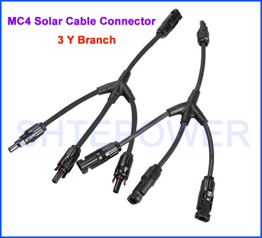 1 paire MC4 4y 3y 2y MC4 connecteur Y branche M/M/F et F/F/M, mc4y panneau solaire câble branche connexion série connexion parallèle