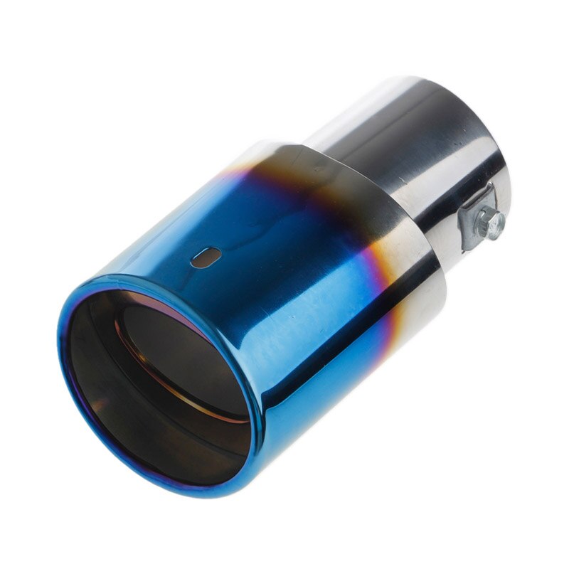 Tubo de escape redondo trasero Universal de acero inoxidable para coche, silenciador de garganta, Punta 270E