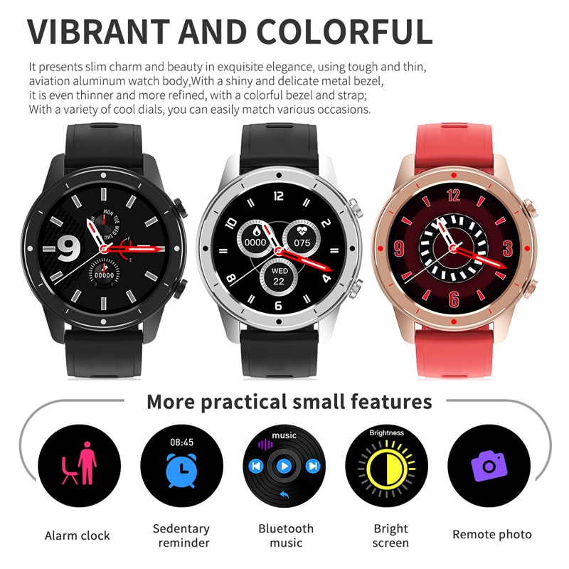 Bluetooth Fit Blood Pressure Watch Cell Phone Tracker Fitness Bracelet Alarm Clock Activity Woman Man Smartwatch For IOS Android