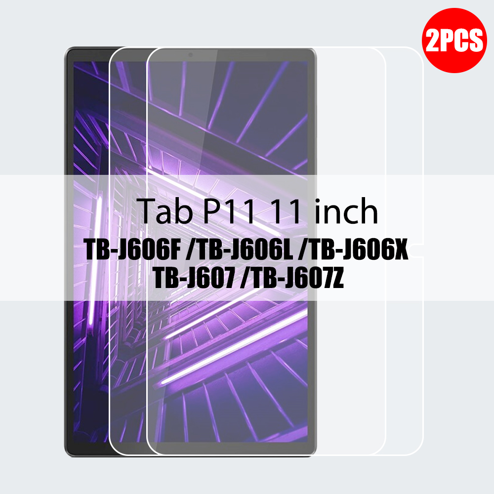 Protector de pantalla de vidrio templado para Lenovo TAB M10 2nd 3rd Plus M9 M8 Y700 Legion P11 Pro Xiaoxin Pad, accesorios para tableta, 2 uds.: Verde