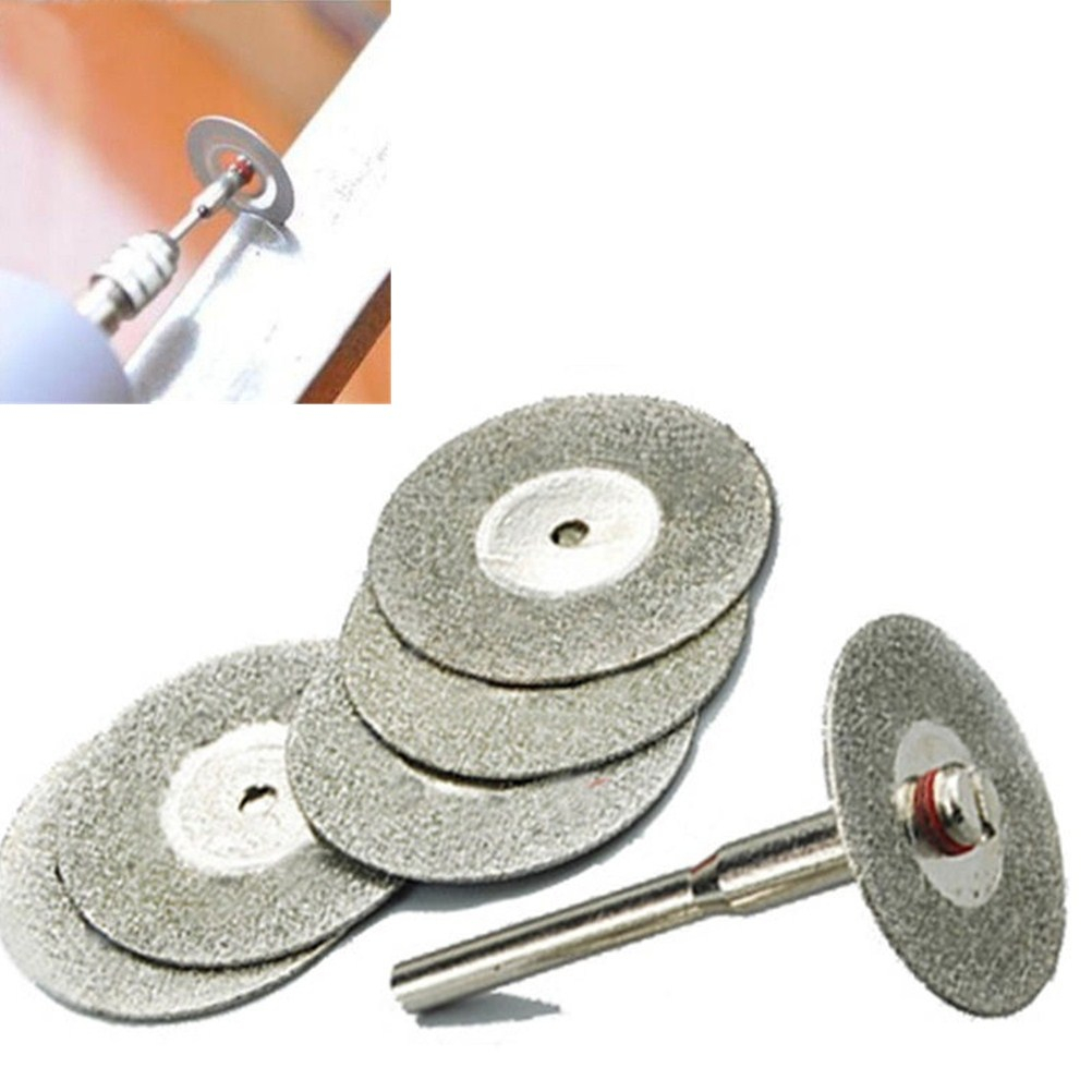 5Pcs 22mm Slijpschijf Diamant Slijpschijf Disc Cirkelzaagblad Schurende Mini Boor Rotary Tool Accessoires