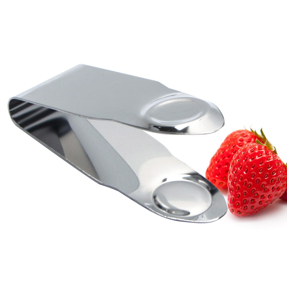 Nyttige rustfrit stål frugtstænger remover bladskræller husholdning jordbær skrog tomat stilke gadgets værktøj køkken grøntsag