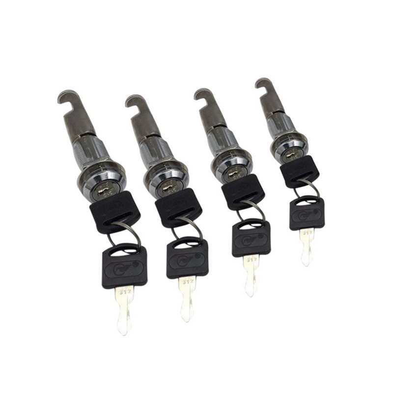 1Pcs Rotary Circular Tongue Lock For Home Office Door Cabinet Mailbox Drawer Cupboard Security Furniture Lock With Plastic Keys