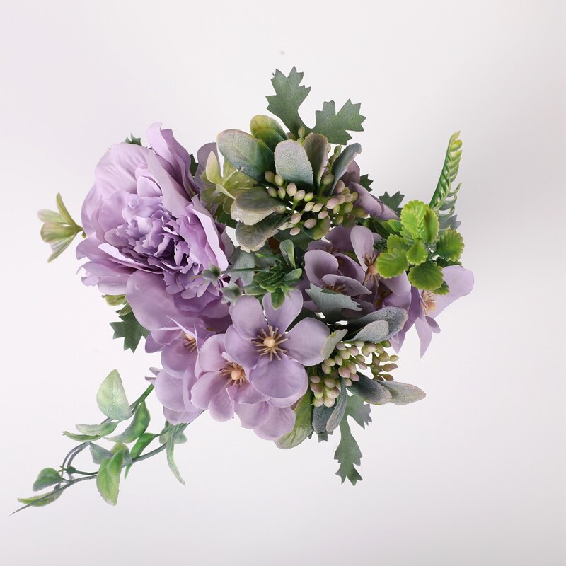 1 pieces Flower head diameter 9.5cm Artificial bouquet Home decoration accessories Wedding Year Candy box Flower arrangement: 6