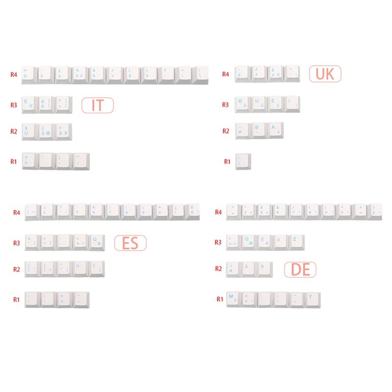 Tapa de tecla para teclado ISO GMK Noel PBT Dye Subb, perfil de cereza, juego de teclas para Qwertz Azerty MX