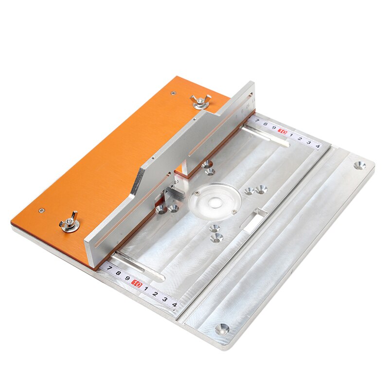 Aluminium Router Table Insert Plate Electric Wood Milling Flip Board With Miter Gauge Guide Set Table Saw Woodworking Workbench: G
