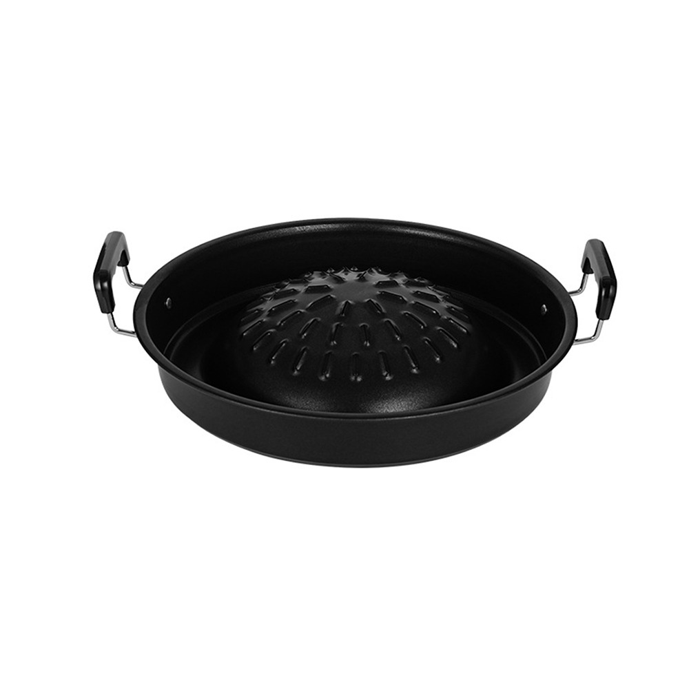 13 Inch Koreaanse BBQ Grill Multifunctionele Houtskool Barbecue Grill Ronde Camping Grill Kachel Tafelblad Roker Grill Gegrild Net Dienblad