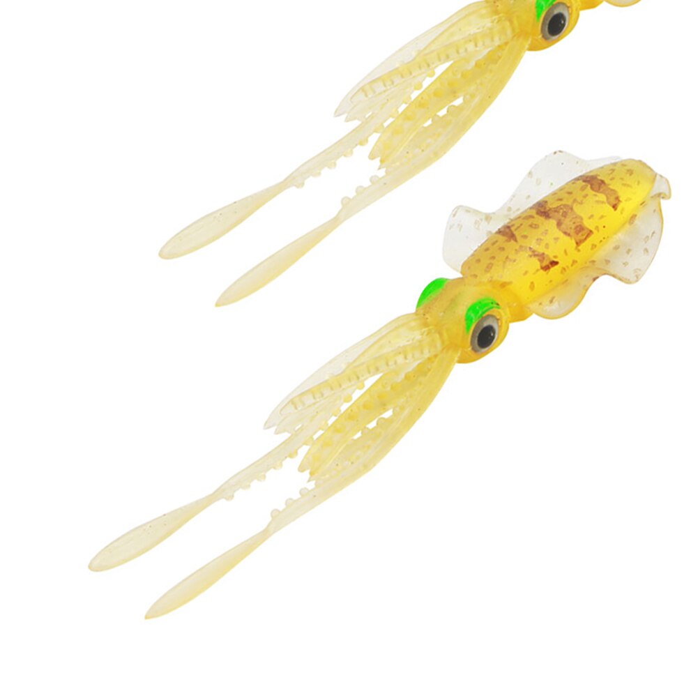 Vissen zachte lokaas 10g 120mm lichtgevende/uv inktvis vissen 5 octopus lokaas aas kiezen voor zee tot soorten vissen  c7 j 3