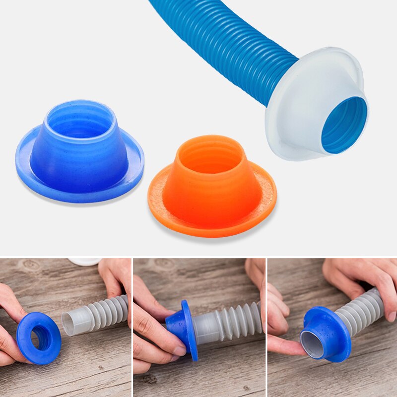 1PC Pipeline déodorant Silicone anneau rondelle réservoir égout Drain joint bouchon antiparasitaire couleur aléatoire