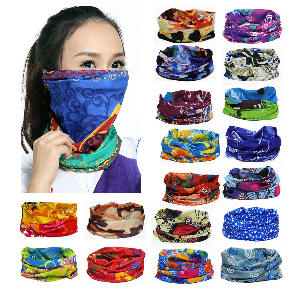 Outdoor Hiking Bandana Scarves Riding Camping Neck Gaiters Climbing Scarf Men Women Headwear Decorations Cover For Neck Bandanas