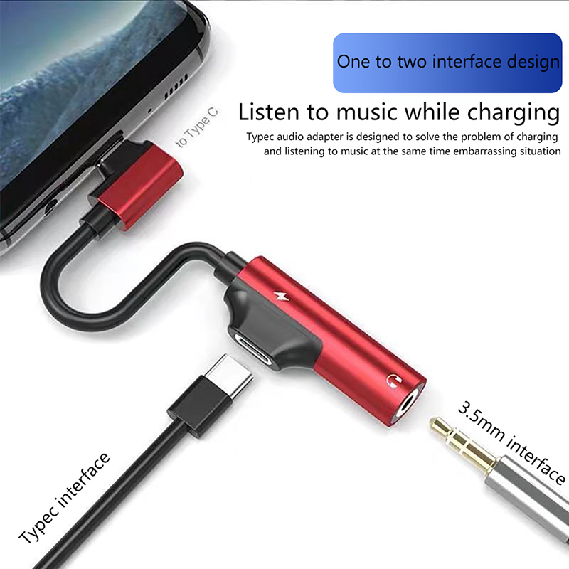 USB C naar 3.5mm Audio Adapter - Type-C naar Aux Kabel voor Koptelefoon - Telefoon Audio Converter