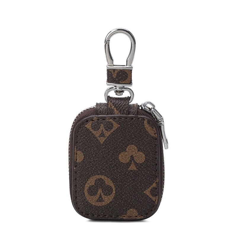 Kleine Anhänger Tasche Druck Schachbrett Kopfhörer Lagerung Tasche Kopfhörer Abdeckung Männer und Frauen Auto Schlüsselbund Taille Schlüssel Tasche