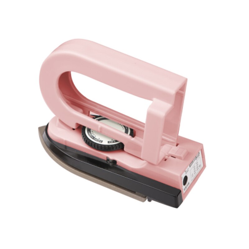 Portable Foldable Electric mini travel iron clothes Appliances garment steamer ironing With 3 Gears Teflon Baseplate: Pink