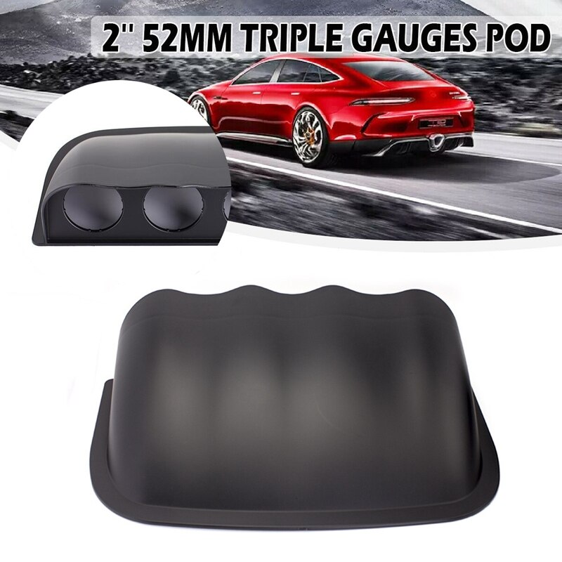 AU05 -2Inch 52mm Car Dash Gauge Meter Pod 4 Hole Dashboard Mount Holder Black