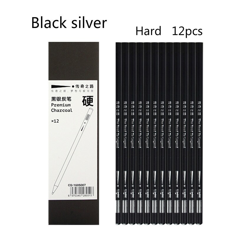 Schetsen Potlood Pull Lijn Houtskool Potlood Zacht/Medium Tekening Potloden Carbon Potloodschets Painting Potlood Gratis Snijden Art Supplies: A3