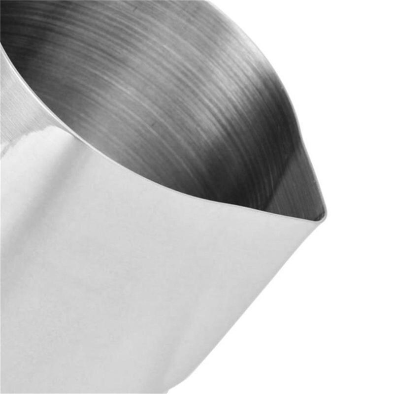 Stainless Steel Pull Cups Fancy Coffee Tip Mouth Scale Pull Flower Cylinders Covered Milk Foam Cups Coffee Accessories