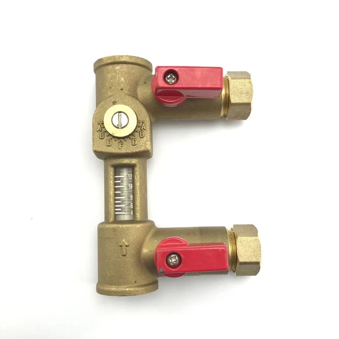 G3/4" Mechanical Flow Meter Direct Reading 4-12L/min USC-MS43TB Spring flowmeter Brass Flow reader Balancing Valve