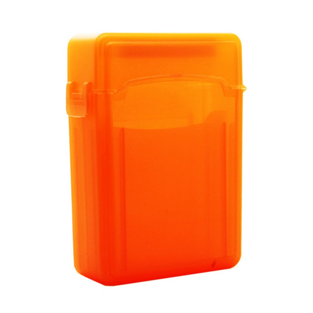 Antistatisk 2.5 tommer sata ide hdd beskyttelse opbevaringsboks til ekstern 2.5 harddisk / øretelefon / u disk harddisk sag sort: Orange