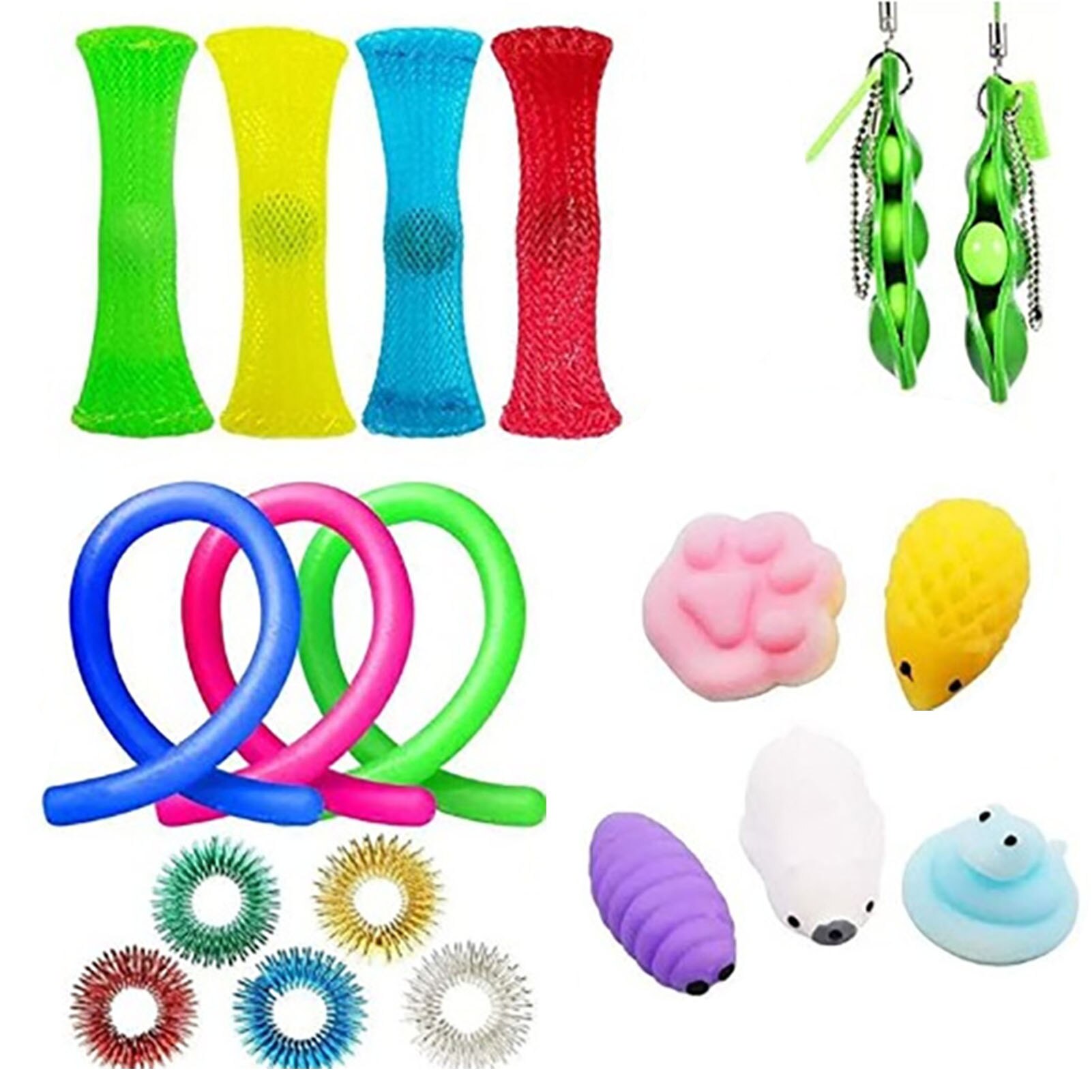 Sensory Fidget Toy Set - Stress Relief Balls - Autism & Anxiety Therapy - Pop Bubble & Squeeze Toys for Kids & Adults: 09