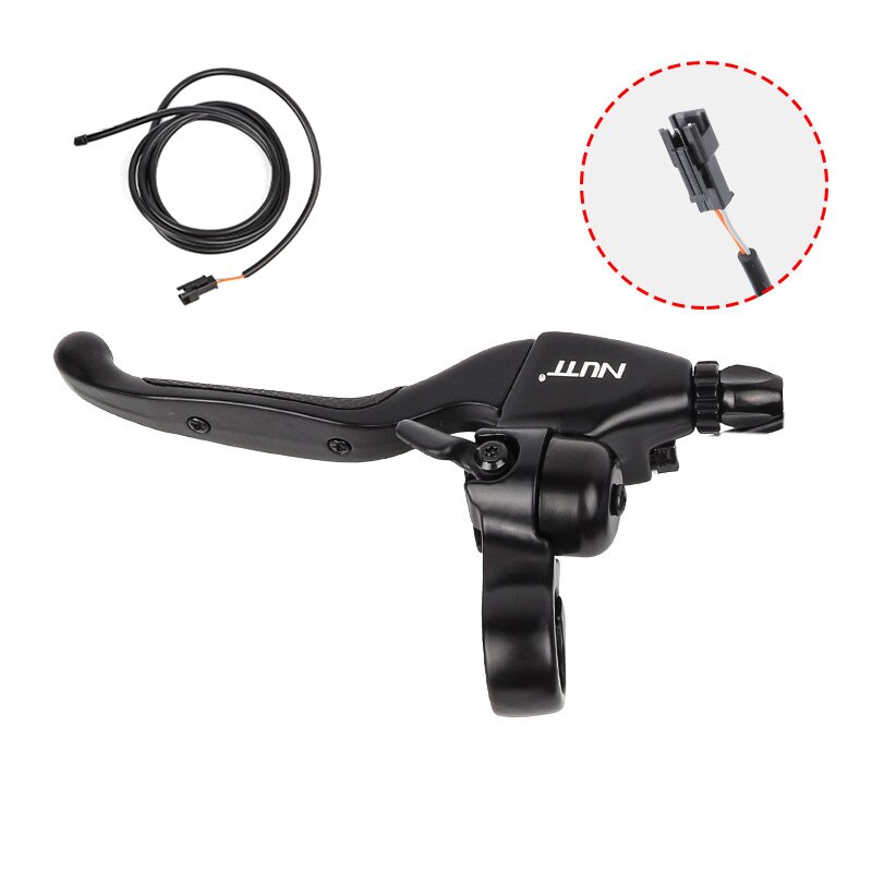 NUTT Electric Brake lever E-bike For Electric Bike E-scooter Bicycle Cut Off Power Aluminum Alloy Brake MTB Road Bike E-Brake: left Bplug brakes