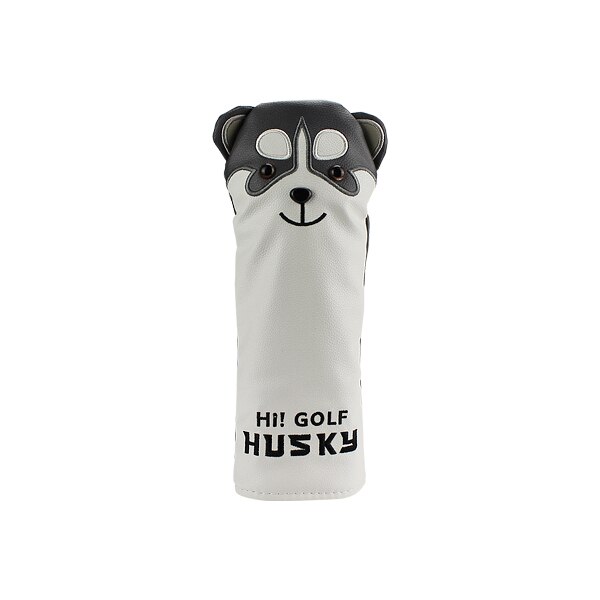 Funda para cabeza de palo de Golf Husky, adorable funda para cabeza de conductor de Golf, Animal de dibujos animados #1 #3 #5 #7, Funda de cuero PU para cabeza, fundas a prueba de polvo: 1 pcs hybrid